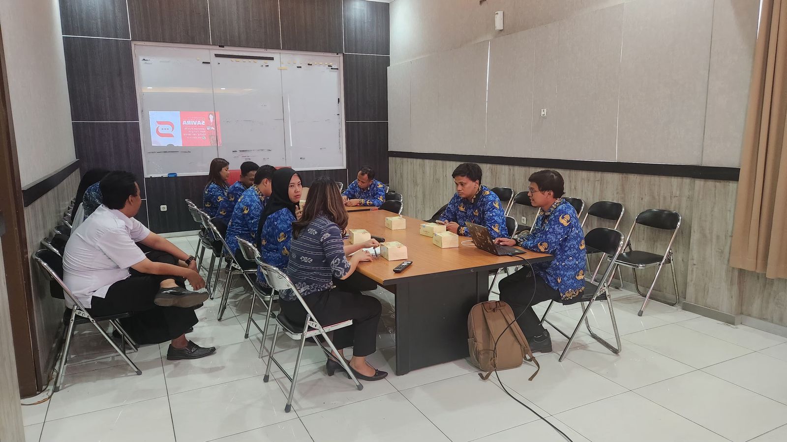 DISKOMINFO Kota Semarang Melakukan Sosialisasi Terkait SAVIRA (Semarang Virtual Assistance) di Dinas Tenaga Kerja
